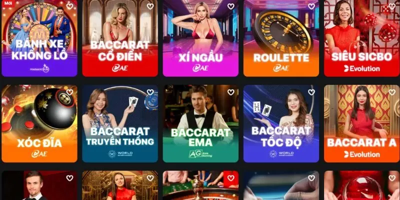 Thế giới casino phong phú, đa dạng